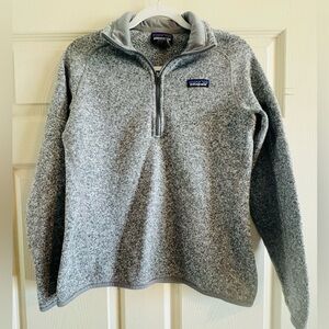 Patagonia Women’s Gray Quarter-Zip Fleece Sweater